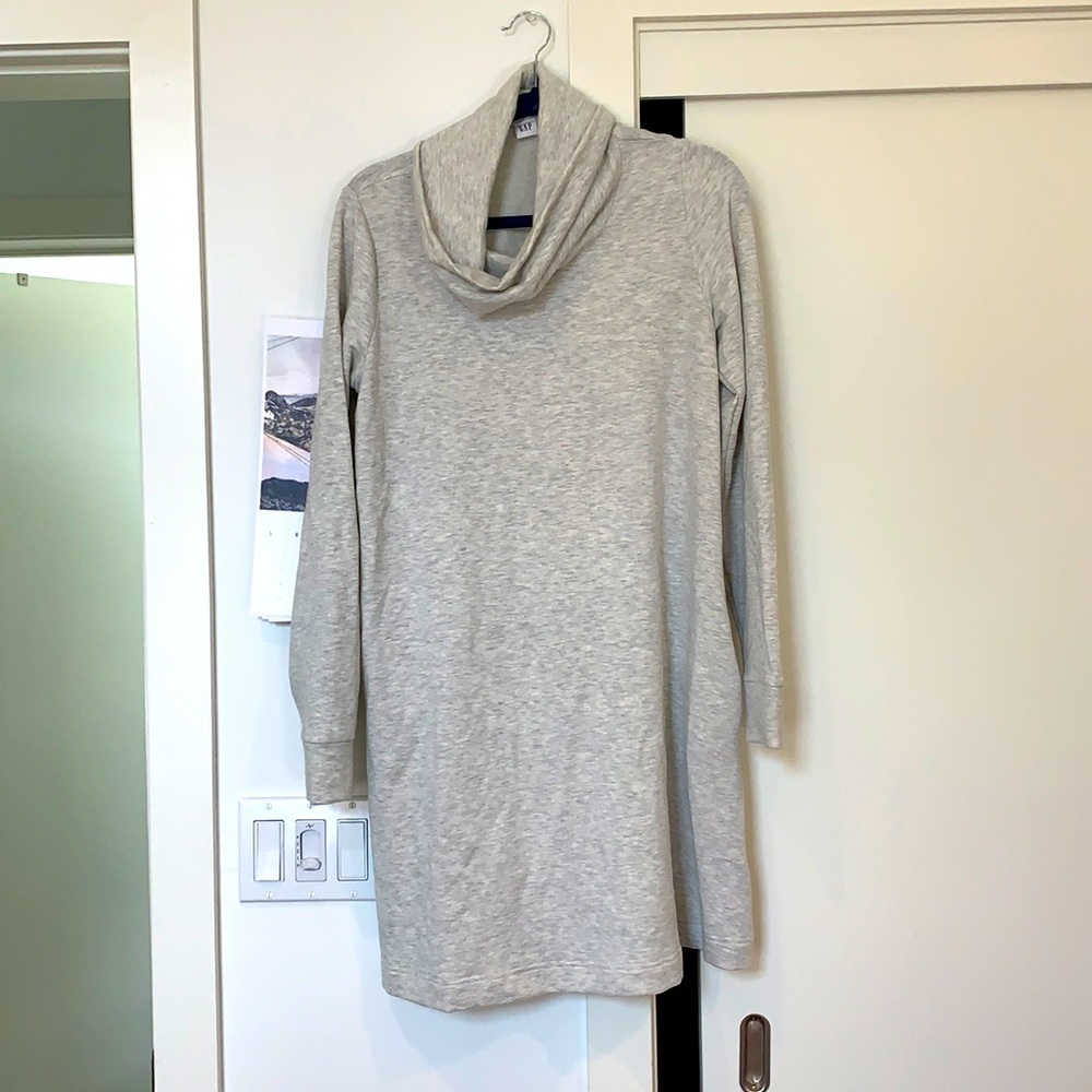Grey sweater dress